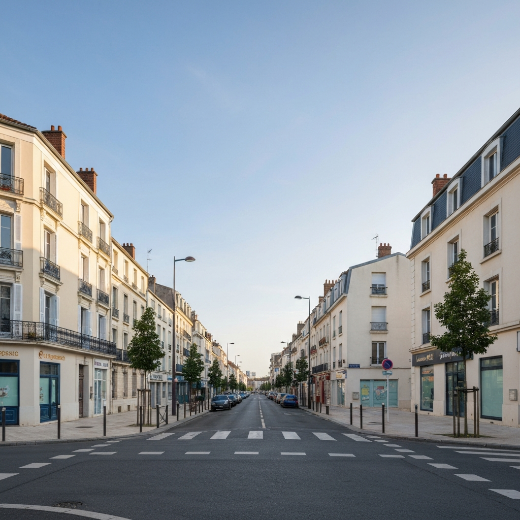 Vue aérienne de Palaiseau avec maisons et immeubles pour estimation immobilière
